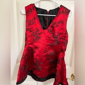 Handmade Floral Peplum Top